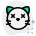 external mouthless-kitty-face-with-eyes-crossed-emoji-animal-green-tal-revivo icon