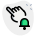 external notification-bell-logotype-with-finger-isolated-on-white-background-touch-green-tal-revivo icon