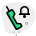 external old-phone-with-antenna-and-bell-logotype-for-notification-phone-green-tal-revivo icon