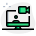 external online-web-cam-chatting-with-client-on-desktop-meeting-green-tal-revivo icon