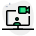 external online-web-cam-video-chatting-with-client-overseas-meeting-green-tal-revivo icon