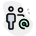 external people-standing-in-a-group-sharing-email-address-fullmultiple-green-tal-revivo icon