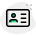 external photo-identification-card-and-badge-for-employee-pass-login-green-tal-revivo icon