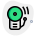 external school-or-office-ringing-bell-isolated-on-white-background-security-green-tal-revivo icon