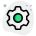 external setting-cog-wheel-tooth-gear-shape-isolated-on-white-background-setting-green-tal-revivo icon