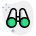 external telescopic-binocular-to-find-far-object-on-field-text-green-tal-revivo icon