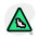 external triangular-shape-animal-trespassing-with-the-bat-logotype-traffic-green-tal-revivo icon