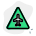 external triangular-shape-sign-board-with-airplane-logotype-traffic-green-tal-revivo icon