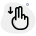 Two finger down direction swipe function layout icon