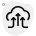 external uplink-from-cloud-network-server-isolated-on-a-white-background-server-green-tal-revivo icon