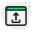 external upload-button-on-web-browser-isolated-on-a-white-background-upload-green-tal-revivo icon