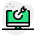 external work-aimed-at-desktop-computer-isolated-on-a-white-background-startup-green-tal-revivo icon