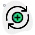 external add-content-or-file-with-data-syncing-data-green-tal-revivo icon