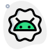 external android-humanoid-shape-badge-or-sticker-layout-development-green-tal-revivo icon