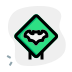 external animal-trespassing-logotype-on-a-square-box-traffic-green-tal-revivo icon