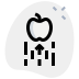 external apple-with-an-upward-logotype-isolated-on-white-background-science-green-tal-revivo icon