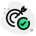 external arrow-on-its-target-concept-of-task-accomplishment-business-green-tal-revivo icon