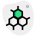 external atomic-cell-reaction-pattern-isolated-on-a-white-background-science-green-tal-revivo icon