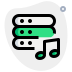 external audio-archives-stored-on-a-server-machine-server-green-tal-revivo icon