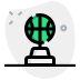 external basketball-game-trophy-with-round-shape-rewards-green-tal-revivo icon