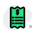 external billing-of-a-restaurant-expenses-paid-in-cash-restaurant-green-tal-revivo icon