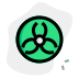 external biohazard-warning-danger-logotype-isolated-on-a-white-background-hospital-green-tal-revivo icon
