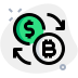 external bitcoin-to-dollar-exchange-rate-agency-symbol-crypto-green-tal-revivo icon