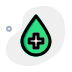 external blood-bank-with-droplet-and-plus-logotype-layout-hospital-green-tal-revivo icon
