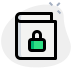 external book-with-secure-with-padlock-layout-logotype-security-green-tal-revivo icon