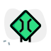 external bridge-with-narrow-side-lane-displayed-on-a-signboard-traffic-green-tal-revivo icon