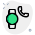 external calling-feature-on-smartwatch-with-handphone-logotype-smartwatch-green-tal-revivo icon