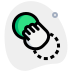 external circle-drag-from-its-place-to-another-place-touch-green-tal-revivo icon