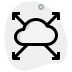 external cloud-computing-system-with-direction-in-all-four-corners-cloud-green-tal-revivo icon