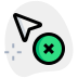 external delete-selection-cursor-point-and-deselect-indicator-selection-green-tal-revivo icon