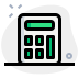 external digital-calculator-with-scientific-function-isolated-on-white-background-work-green-tal-revivo icon