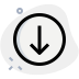 external down-arrow-direction-button-to-download-and-save-basic-green-tal-revivo icon