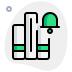 external exam-alert-notification-with-collection-of-books-library-green-tal-revivo icon