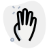 external four-fingers-hand-gesture-in-political-campaign-with-back-of-the-hand-votes-green-tal-revivo icon