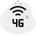 external fourth-generation-network-and-internet-connectivity-logotype-mobile-green-tal-revivo icon
