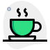 external hot-coffee-cup-with-saucer-isolated-on-a-white-background-work-green-tal-revivo icon