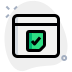 external internet-browser-with-a-reminder-tickmark-selection-votes-green-tal-revivo icon