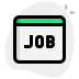 external job-seeking-website-isolated-on-a-white-background-jobs-green-tal-revivo icon