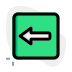 external left-arrow-direction-for-the-navigation-of-the-traffic-outdoor-green-tal-revivo icon