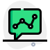 external line-chart-send-over-message-speech-bubble-startup-green-tal-revivo icon