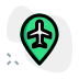 external location-of-airport-on-a-map-layout-airport-green-tal-revivo icon