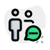 external multiple-users-chatting-on-messenger-application-function-layout-fullmultiple-green-tal-revivo icon