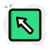 external northwest-direction-for-exiting-the-lane-from-traffic-outdoor-green-tal-revivo icon