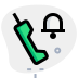 external old-phone-with-antenna-and-bell-logotype-for-notification-phone-green-tal-revivo icon