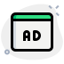 external online-advertisement-in-browser-visible-on-internet-advertising-green-tal-revivo icon