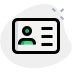 external photo-identification-card-and-badge-for-employee-pass-login-green-tal-revivo icon
